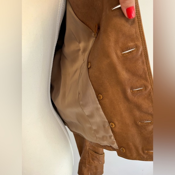 Leather Jacket By Ralph Lauren in Camel - Picture 4 of 4
